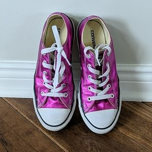 Converse All stats low fushia metallic